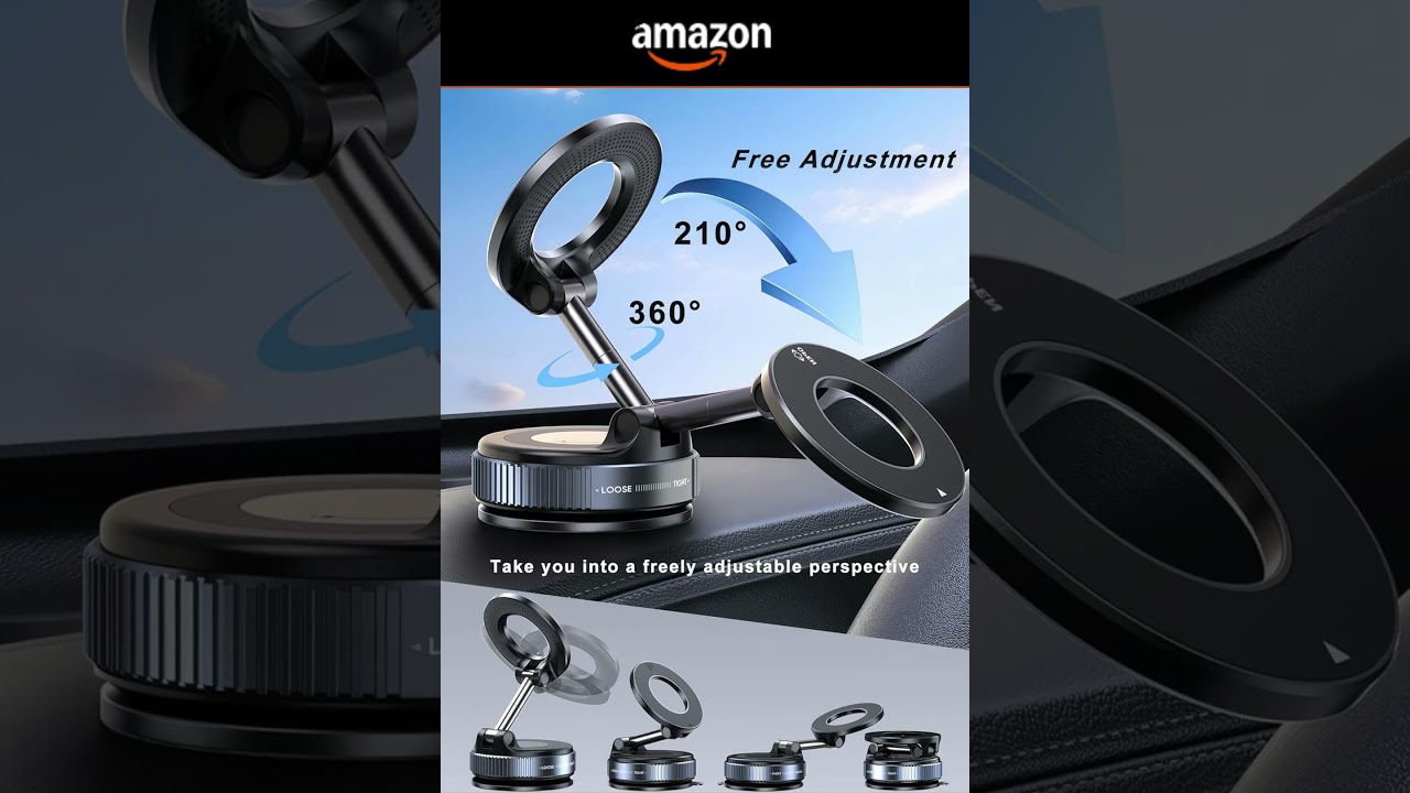 Upgraded 360&deg; Nano Gel Vacuum Magnetic Phone Holder