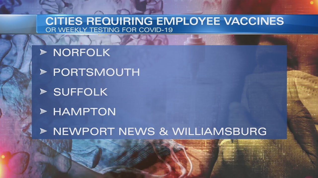 Municipal employees who aren&rsquo;t fully vaccinated against COVID-19 will be tested weekly in 6 Hampton