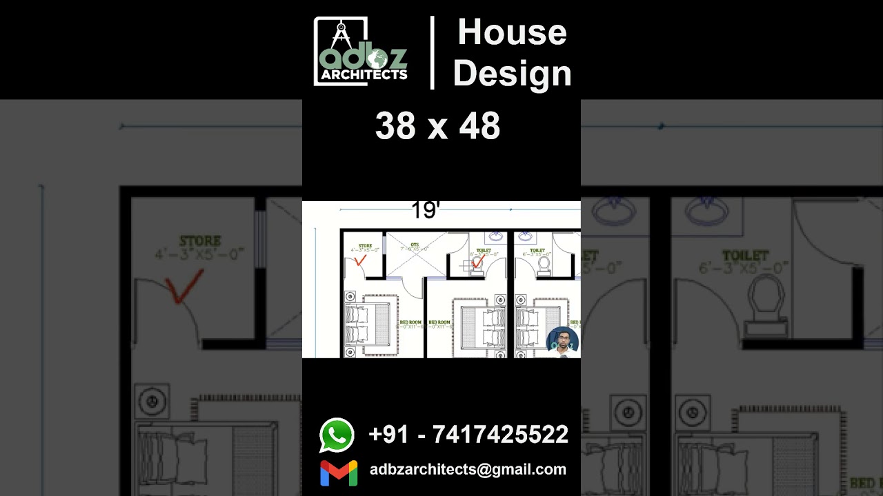 38 X 48  House Plan  | ADBZ Architects