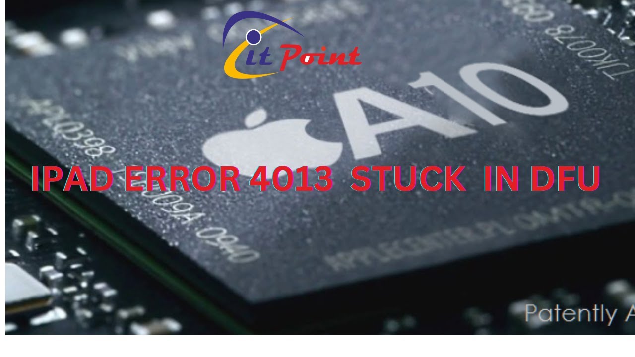 IPAD ERROR 4013  LOW BOOT CPU JOB #cpurepaire