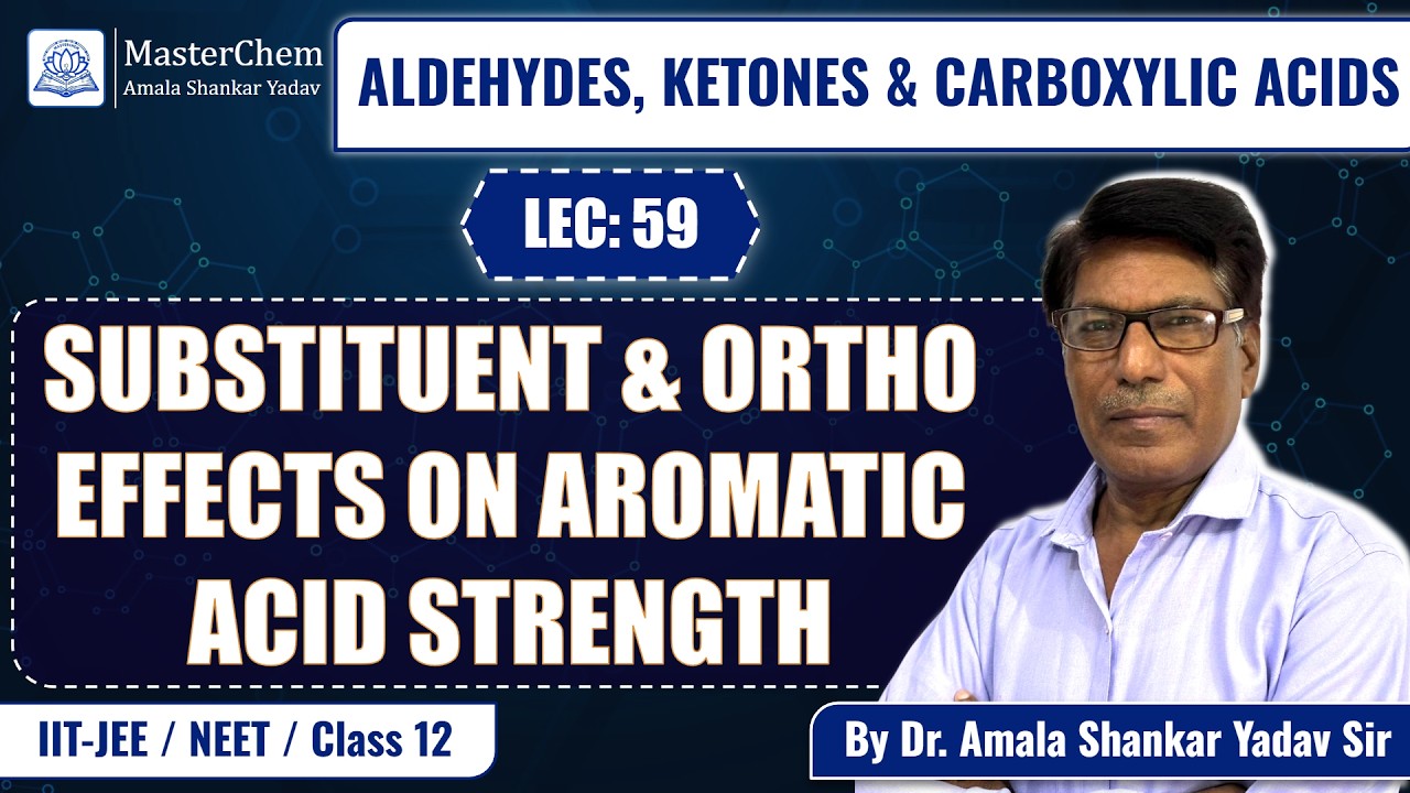 Class 12th: Substituent & Ortho Effects on Acid Strength of Aromatic Acids