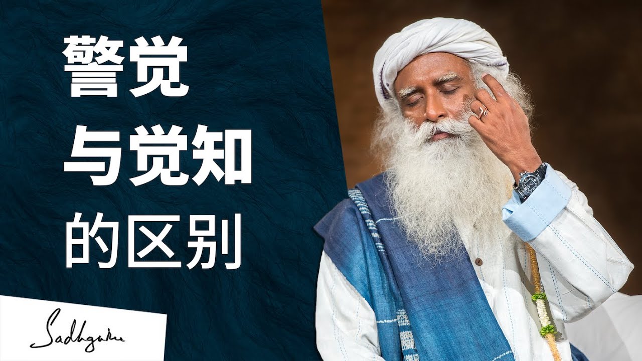 警觉与觉知的区别 | 萨古鲁 Sadhguru