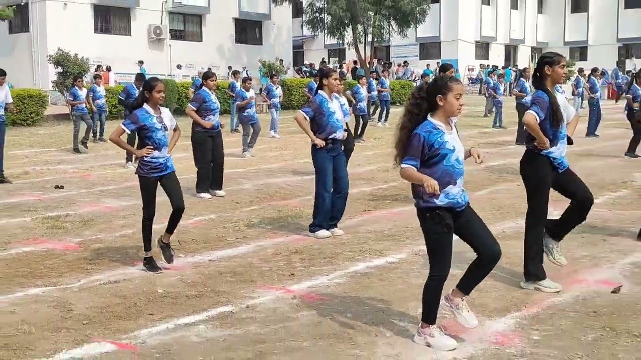 Podar international school bhusawal annual sports day dance of grade 8th children's 