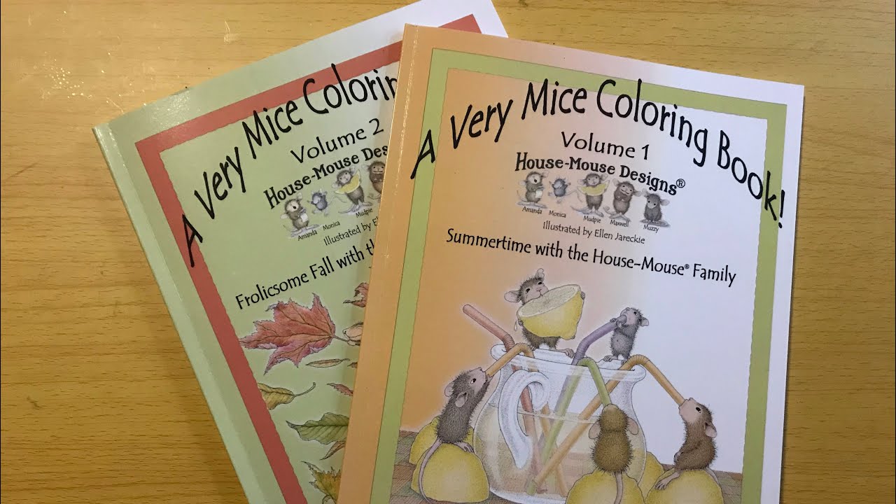Flip-throughs | A very mice colouring book vol 1 and 2 | Adult Colouring