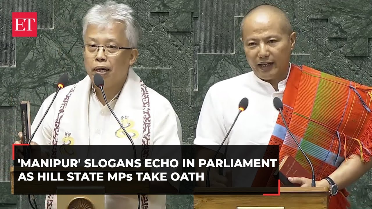 Lok Sabha: Parliament echoes with 'Manipur' slogans as MPs from hill state take oath