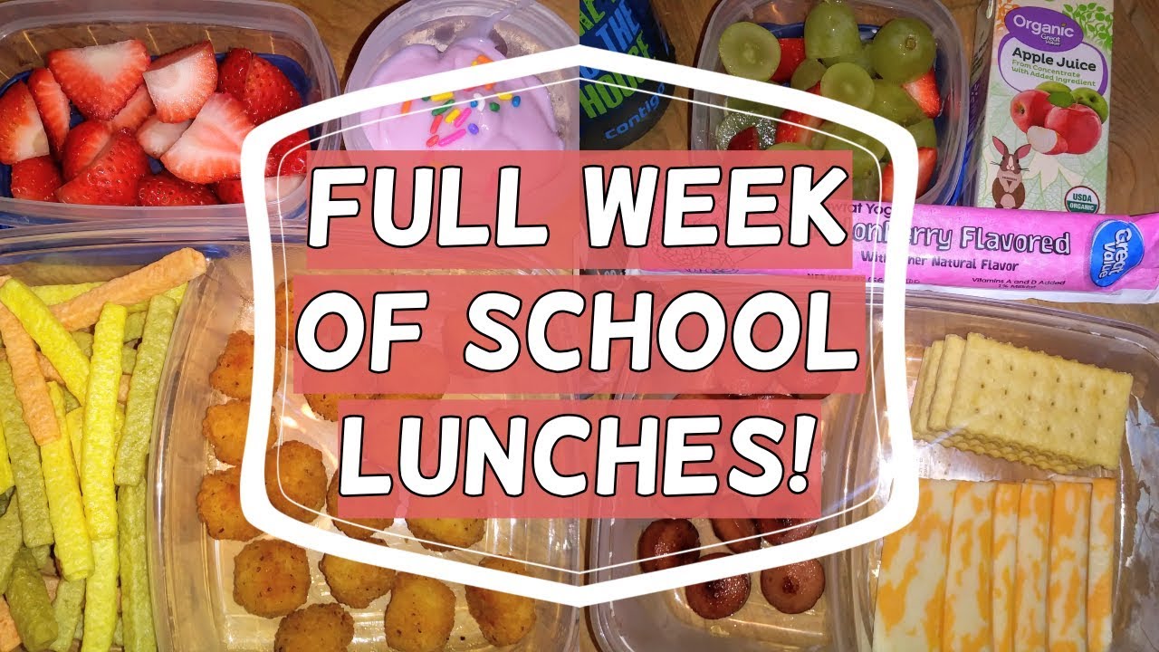 School Lunch Ideas for Kids! 2018 | What He Ate! | Week 10!
