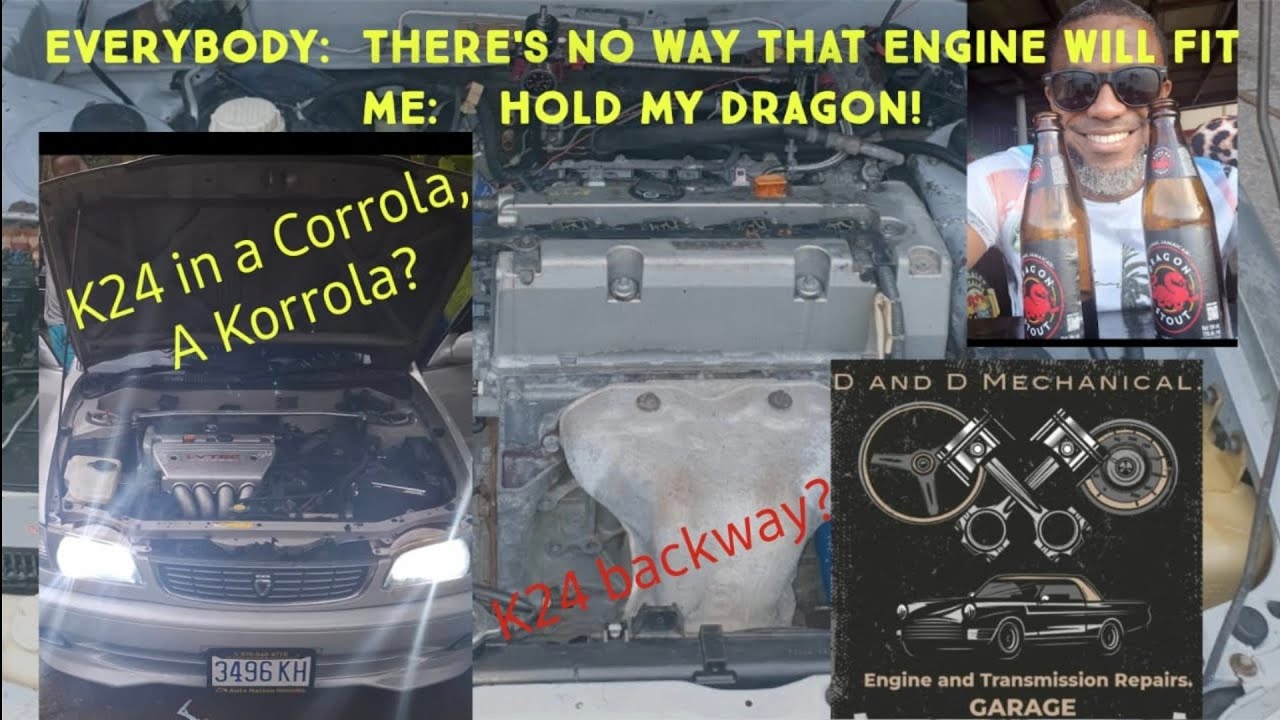 K24 in a Toyota Corolla, no way this will work! 