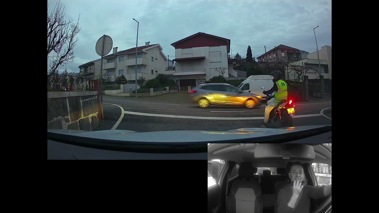 Simulação de exame de motociclo 😉