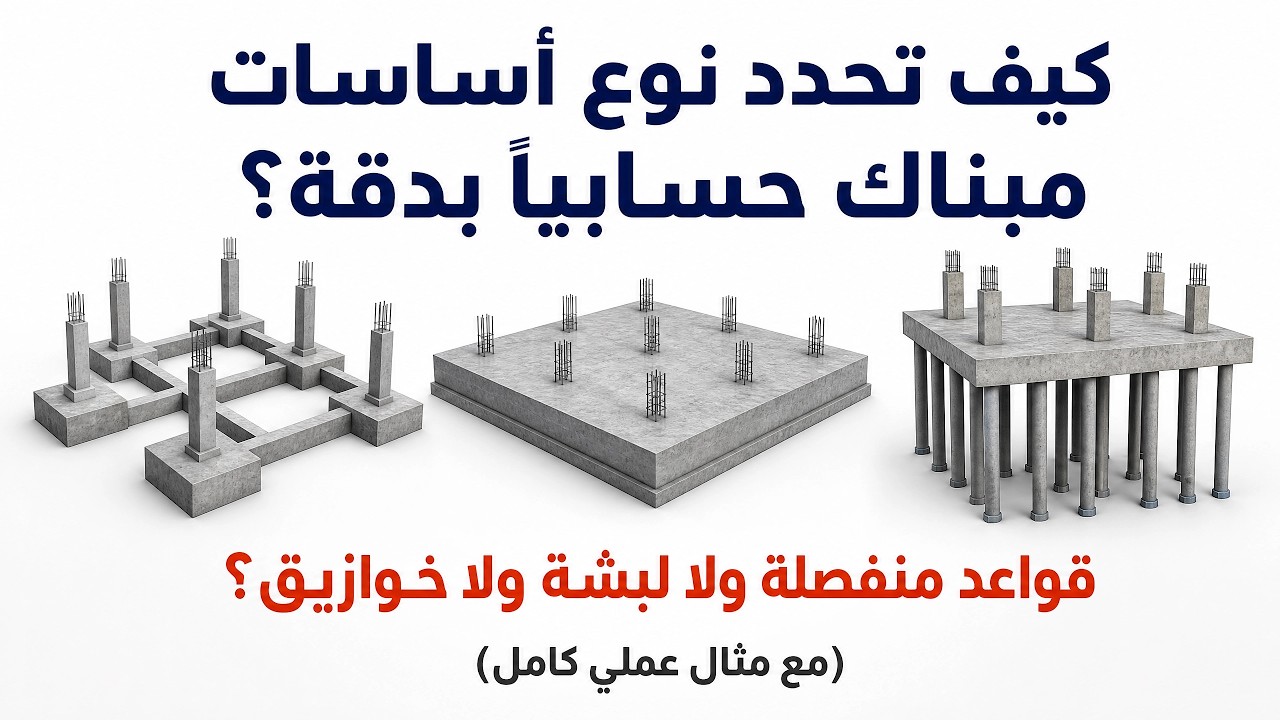 كيف تختار نوع الأساسات المثالي قبل البدء في البناء؟
