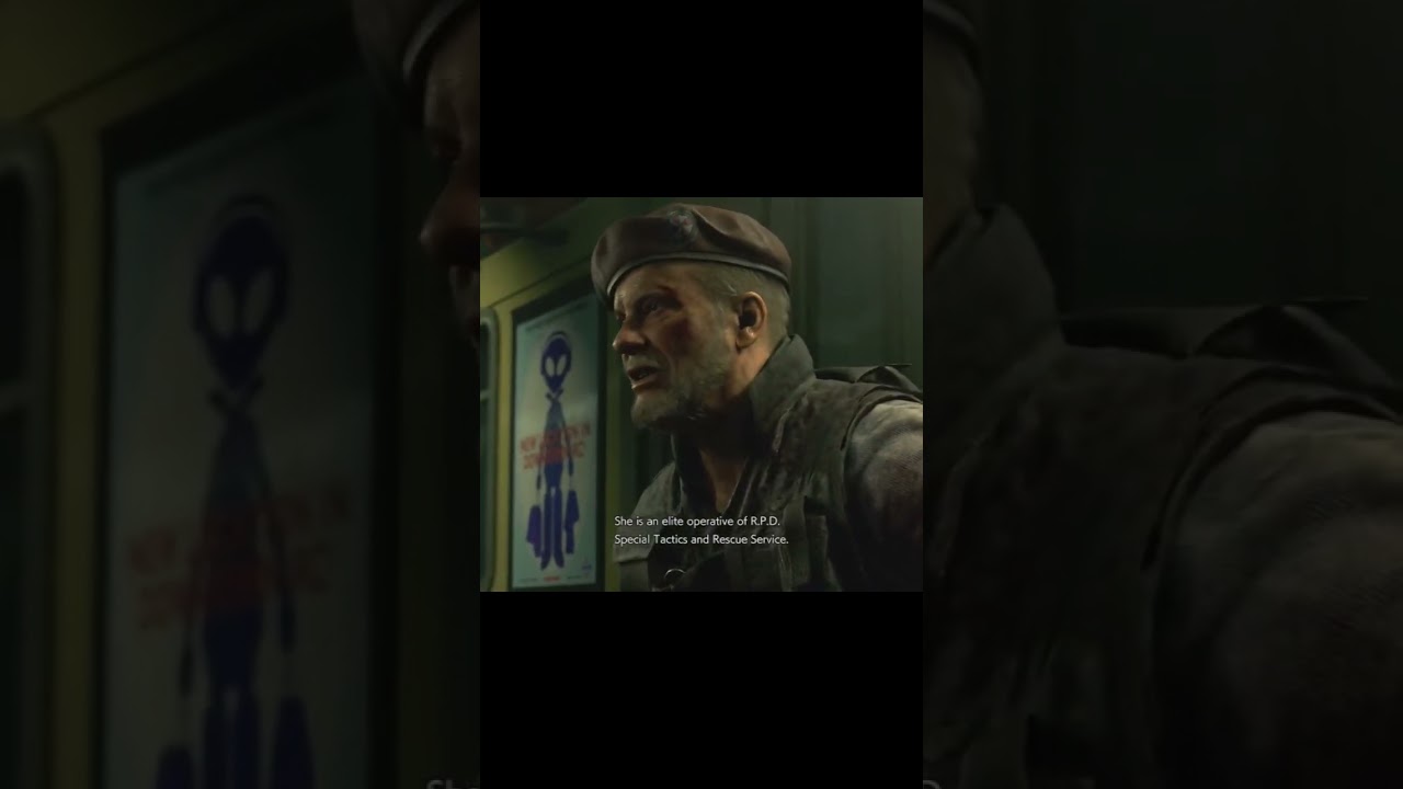 Jill meets platoon leader Mikhail Victor. #re3r #jillvalentine #ubcs #tvirus #nemesis