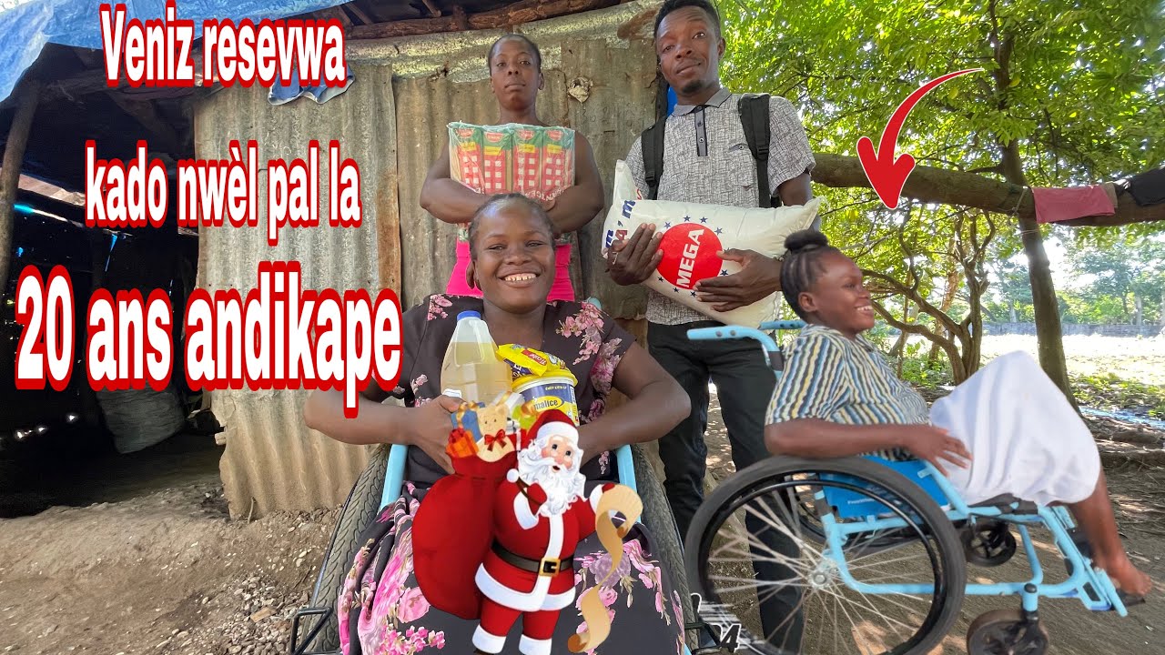20 ans andikape Li kontan resevwa kado Nwèl sa yon diaspora voye pouli .