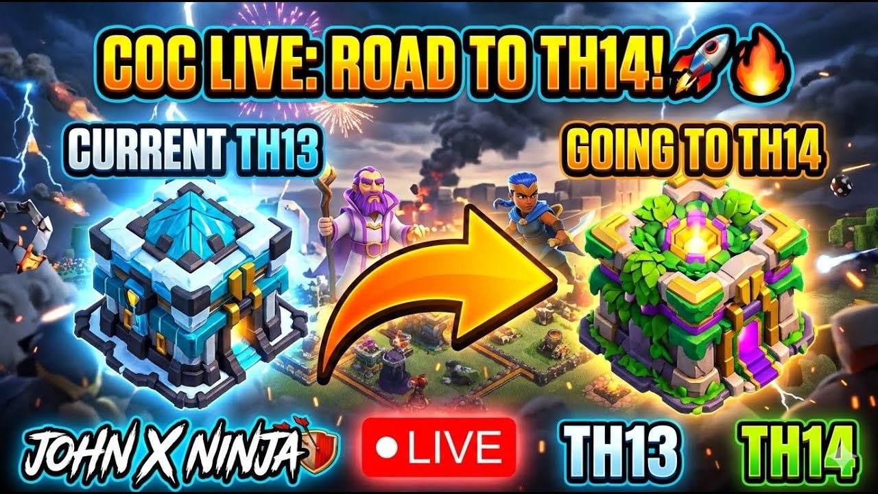 TH13 Attacks That Will Take Me to TH14 🚀 | Clash of Clans | John X Ninja