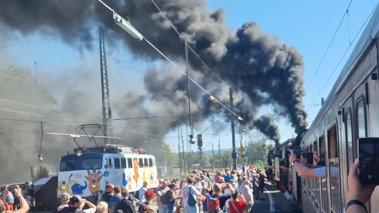 Mit 01 066 & 01 180 über die Geislinger steige IMA 2025  #railway #treinen  #steamtrain #dampflok 