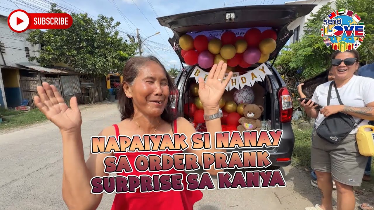 Napaiyak si nanay  sa order prank surprise sa kanya