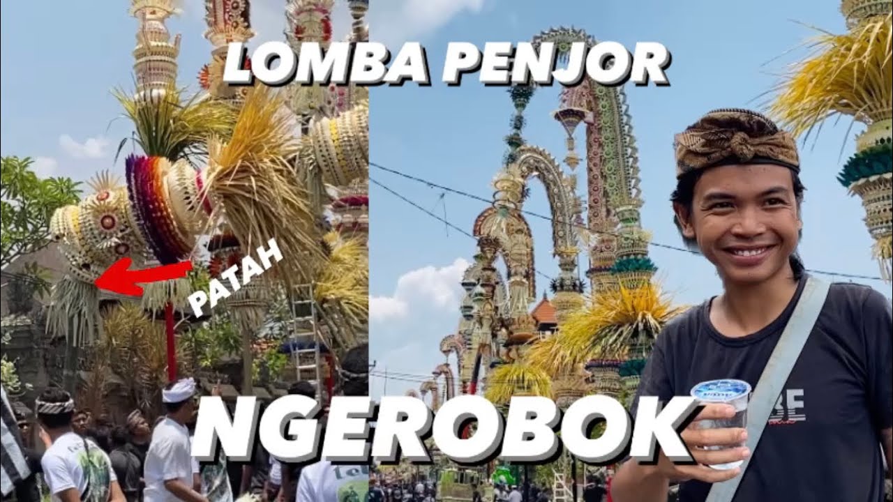 LOMBA PENJOR BIG SIZE DESA ADAT KEROBOKAN‼️52 peserta🫣