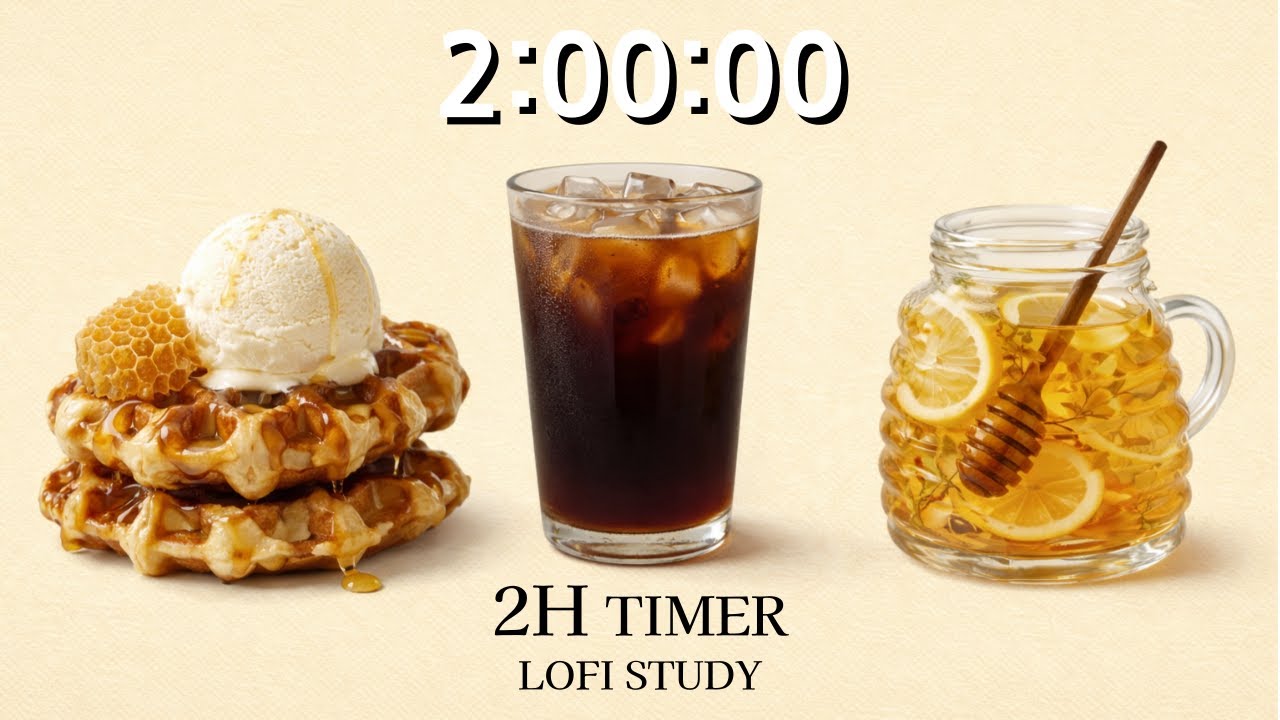 2 Hour Coffee Lofi Focus Timer ⏳ | Study & Work