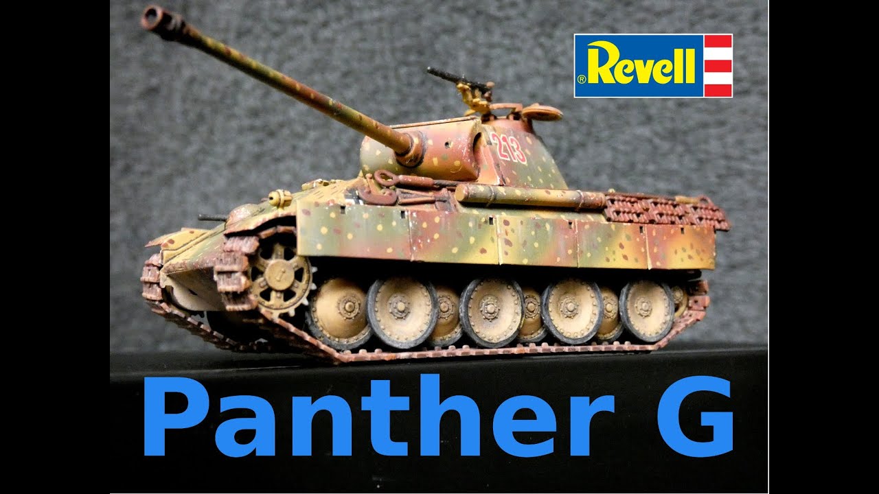 Panther V ausf.G FULL BUILD VIDEO Part 2 Revell 1/72 scale (How to paint and weather a tank model)