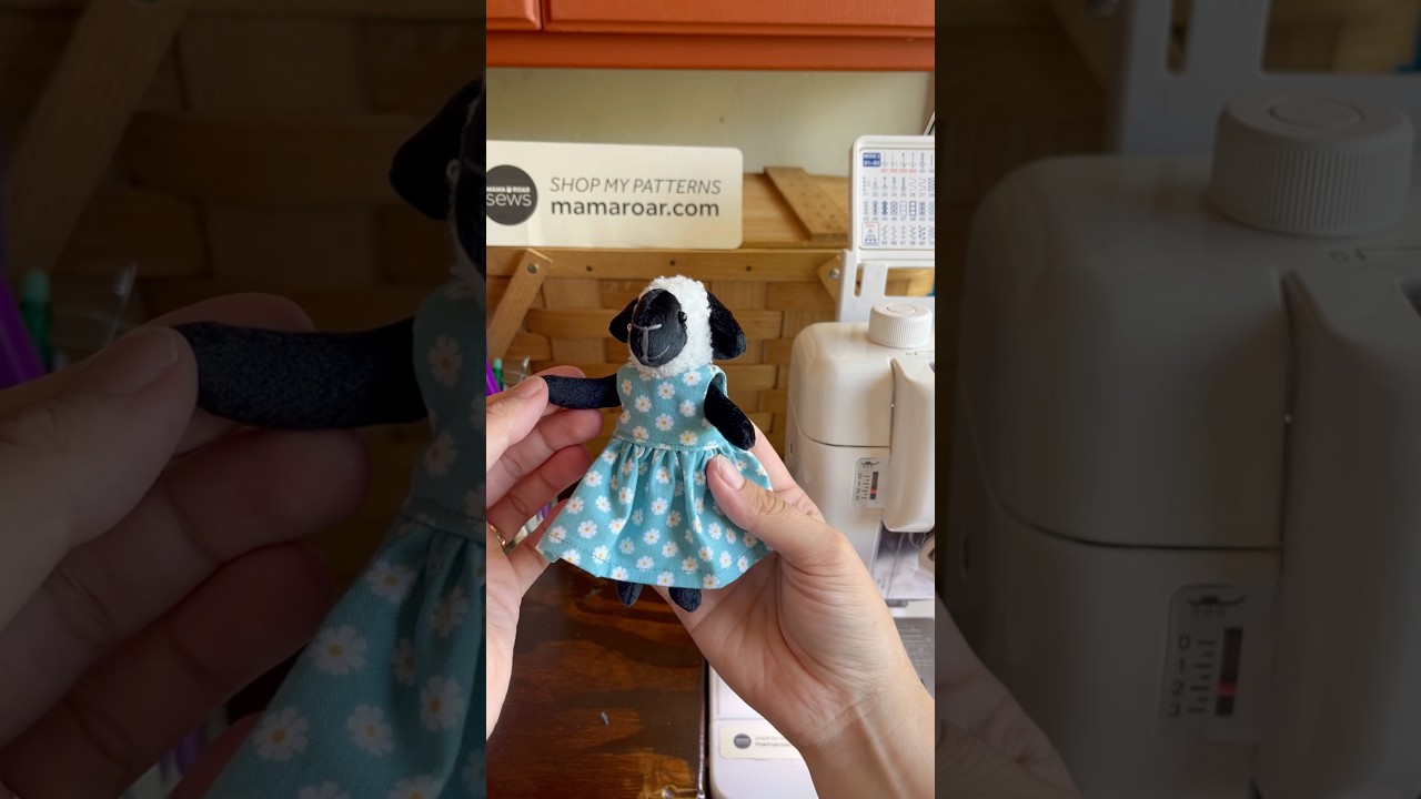 making a tiny dress - sewing process