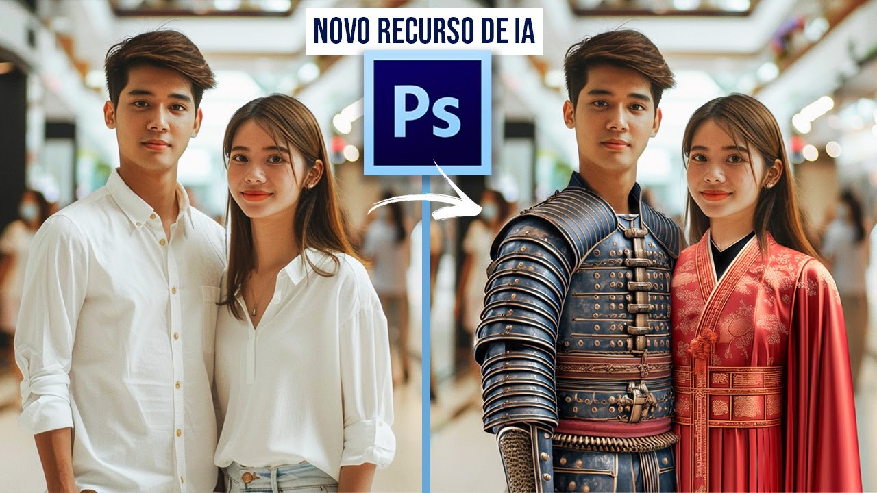 Nova IA no PHOTOSHOP I Preenchimento generativo com imagem de referência