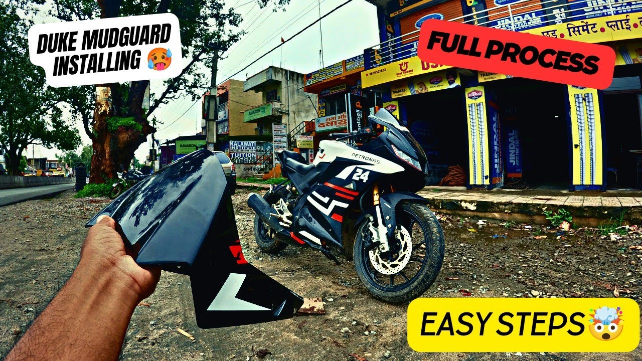 Duke mudguard install in R15v3/R15m 🤯 | modified | R15v3