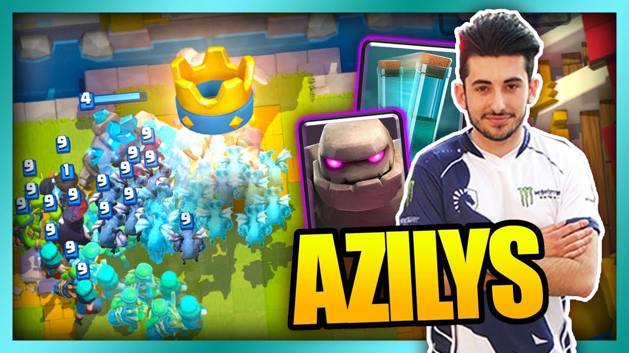 L'ÉNORME DECK GOLEM CLONAGE D'AZILYS !! - Clash Royale