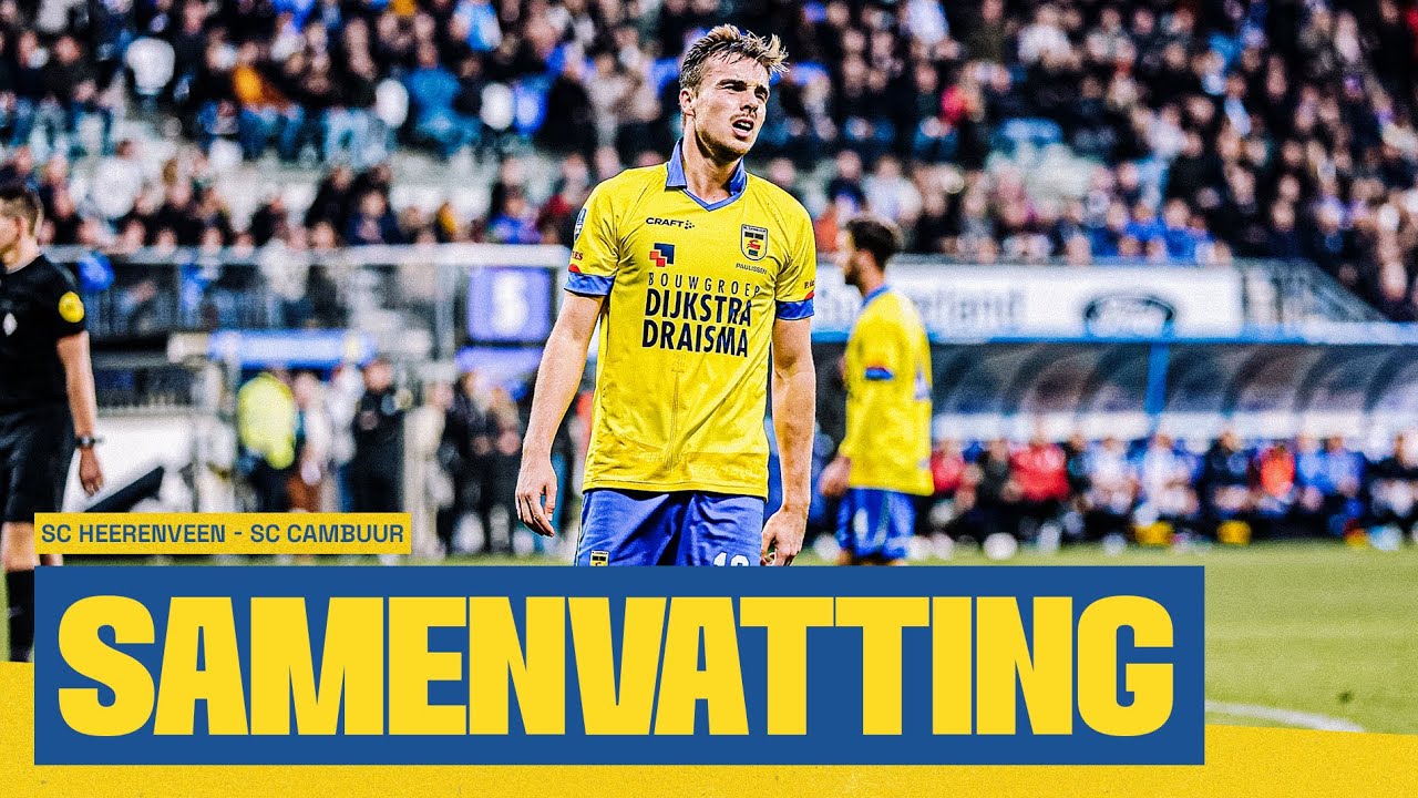 Strijdend ten onder... ☹️ | Samenvatting sc Heerenveen - SC Cambuur (2-1) 📺