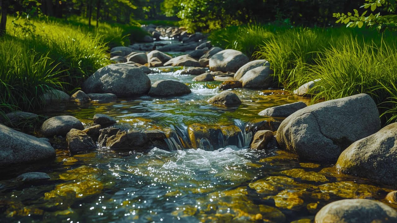 Soft River Stream 🌿 Peaceful Nature Sounds for Stress Relief LIVE