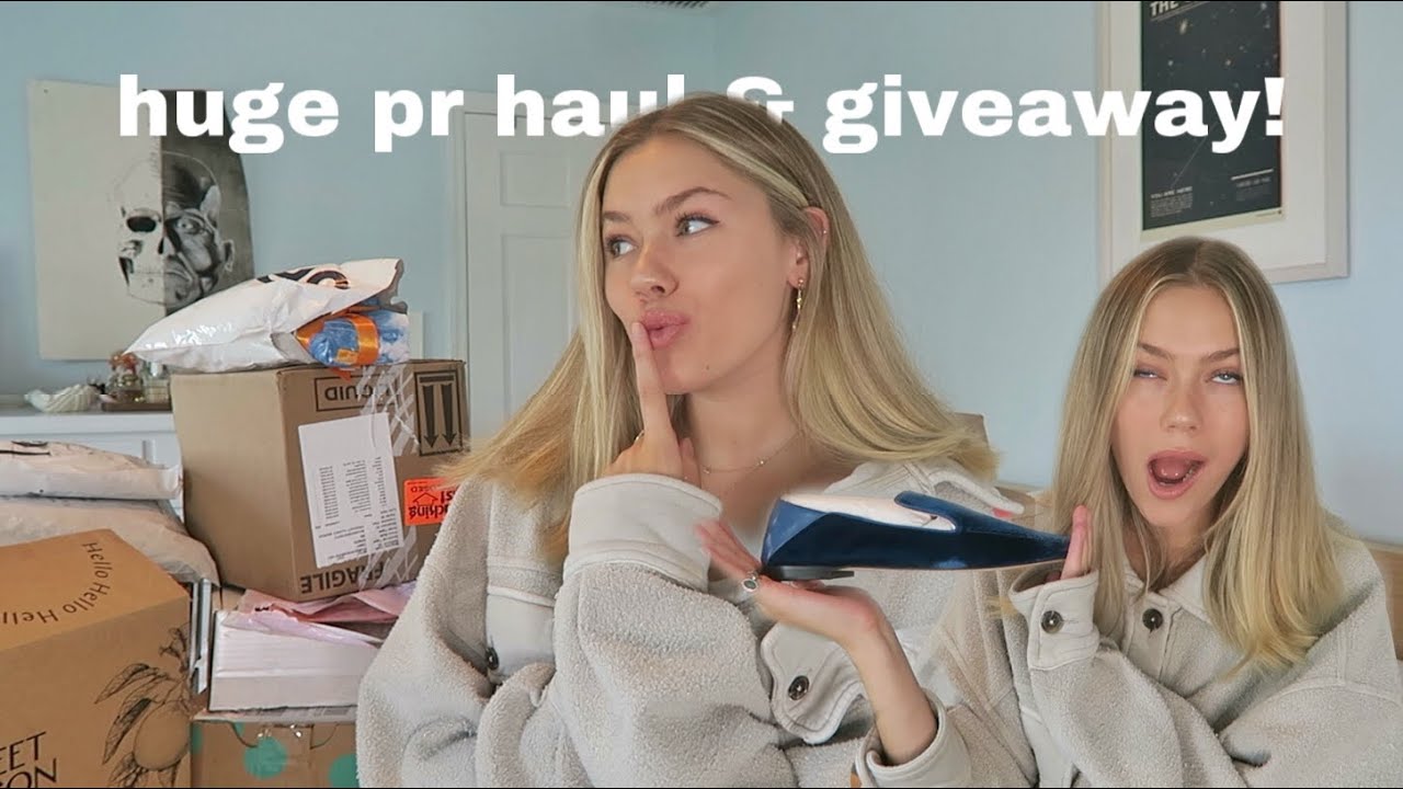 huge PR unboxing haul (makeup, clothing, skincare) & giveaway | margot lee