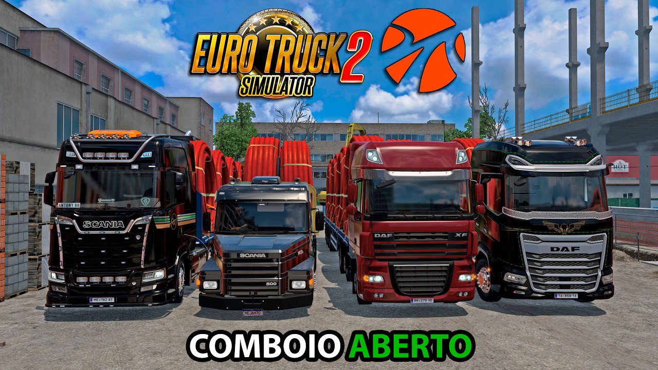 🔴 LIVE COMBOIO ETS2 - DAF XF SPECIAL EDITION  |  MAPA PROMODS