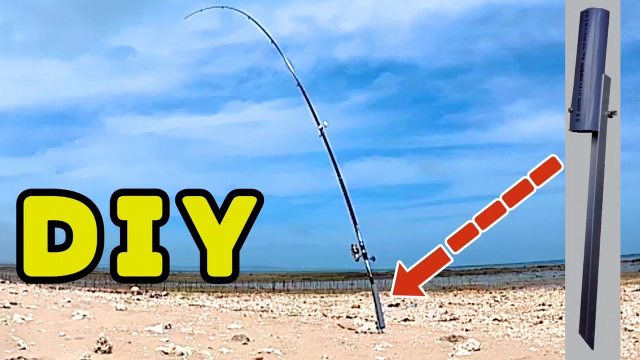 Fishing DIY:  How to make  fishing rod holder .