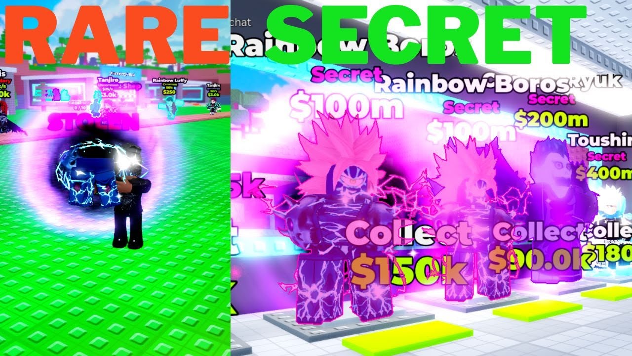 I got 4 NEW RARE SECRETS in Steal a Anime (Roblox)