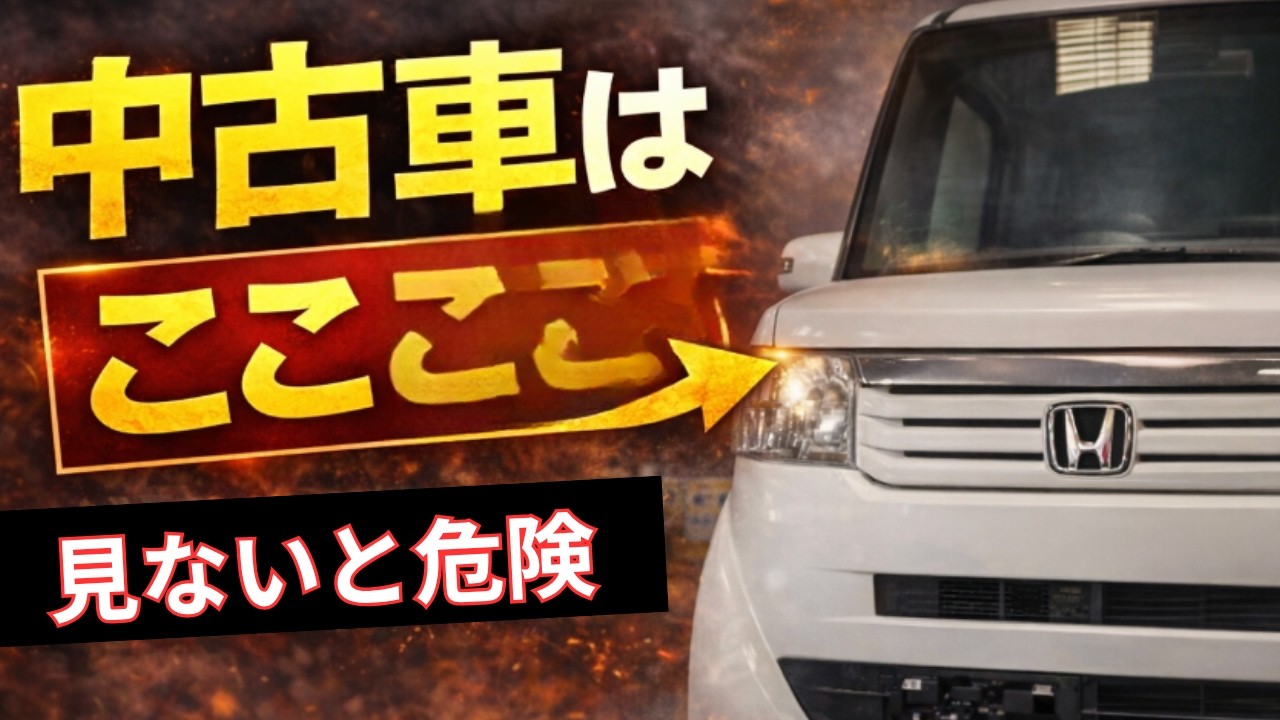 中古車はここを見ろ｜N-BOXで分かる本当の状態