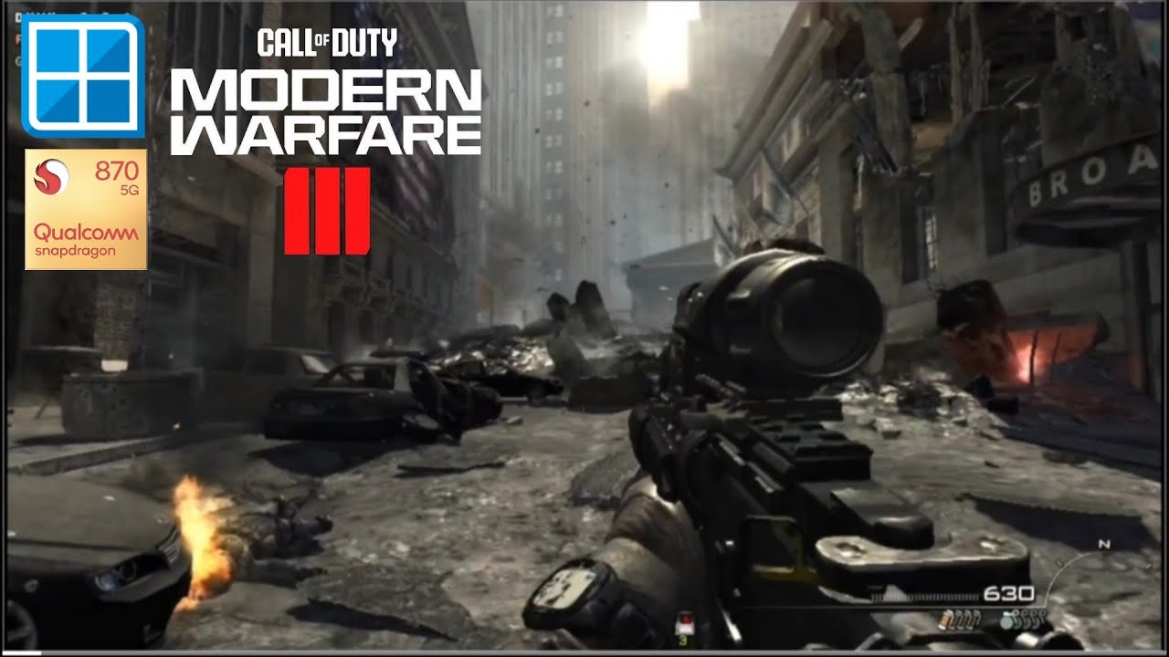Call Of Duty Modern Warfare 3 Gameplay | Winlator Bionic Ludashi 2.8 | Snapdragon 870 