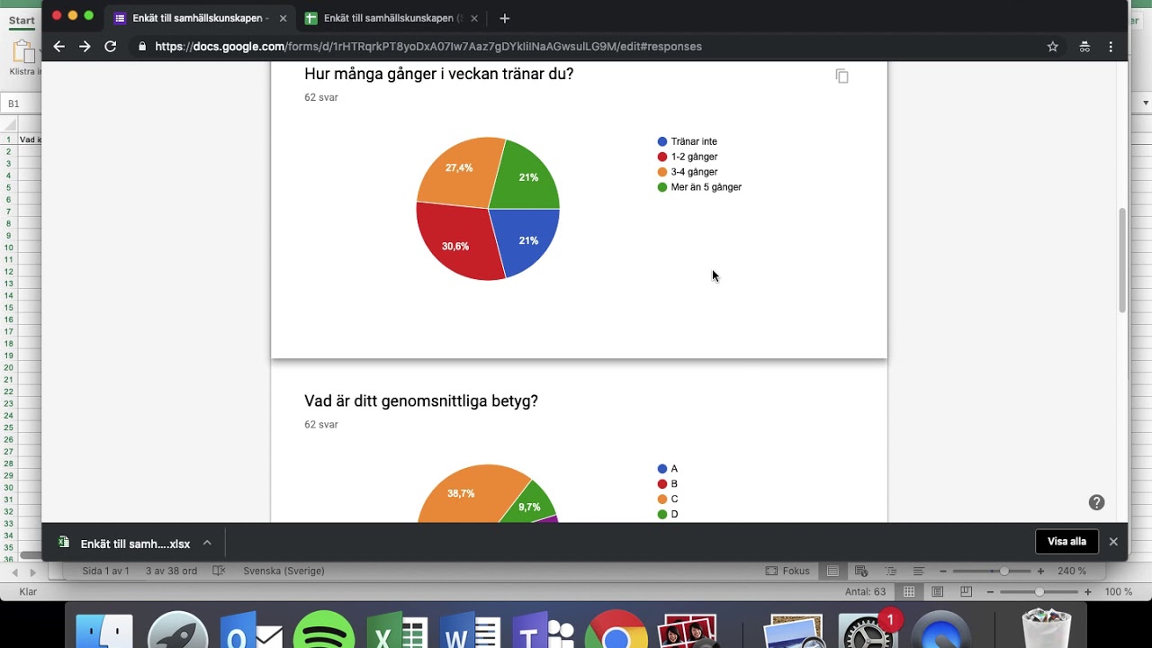 Att arbeta med enk&auml;t i excel