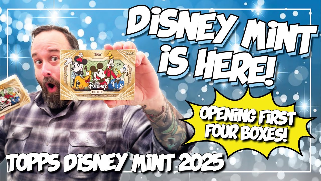 1/1! Открываю первые четыре коробки Topps Disney Mint 2025