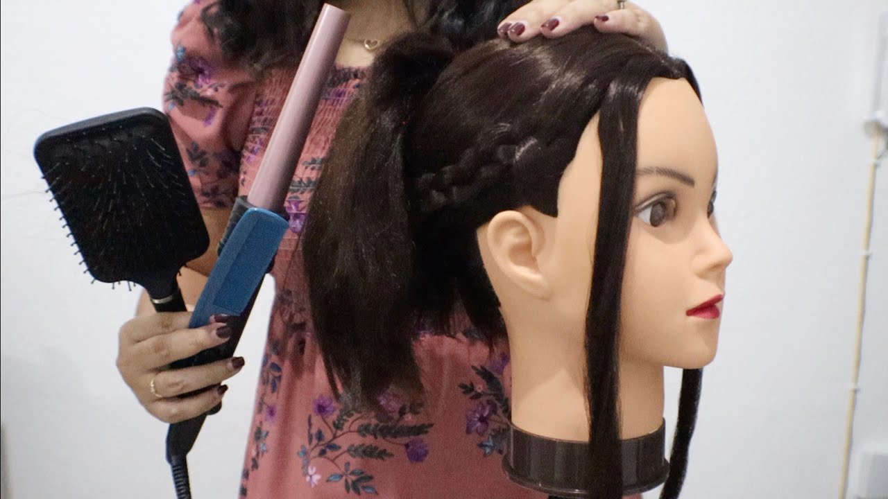 ASMR Relaxing Hairstyling & Curling/Some Positive Affirmations 💆🏻&zwj;♀️😴
