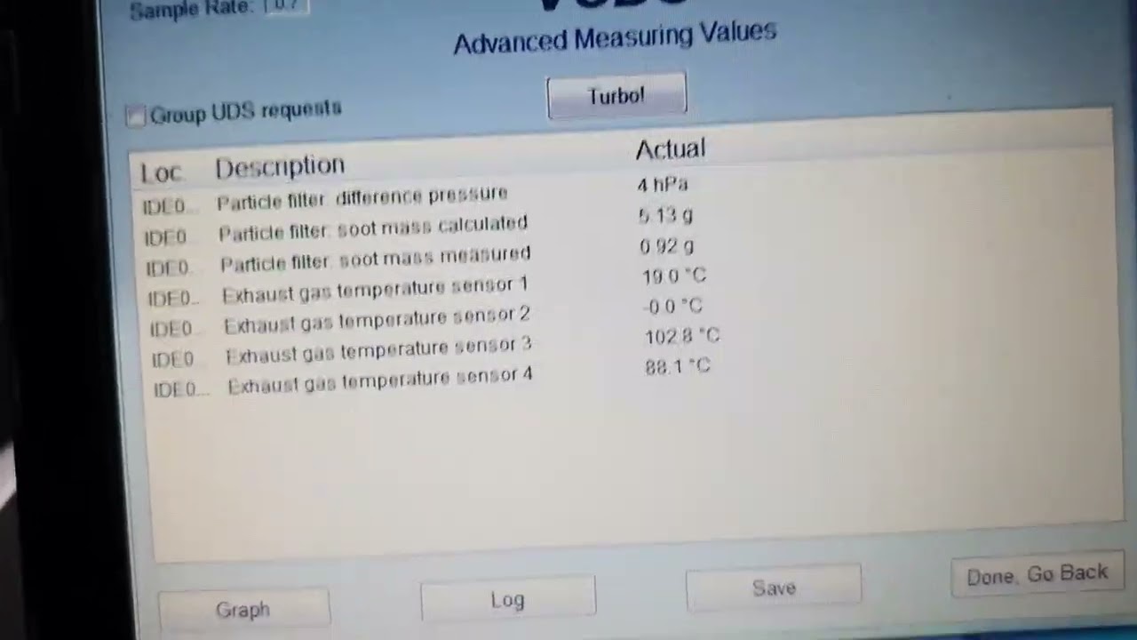how to check dpf vcds. what numbers should be good and what should be bad