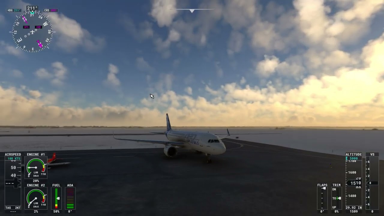 A320 startup and takeoff