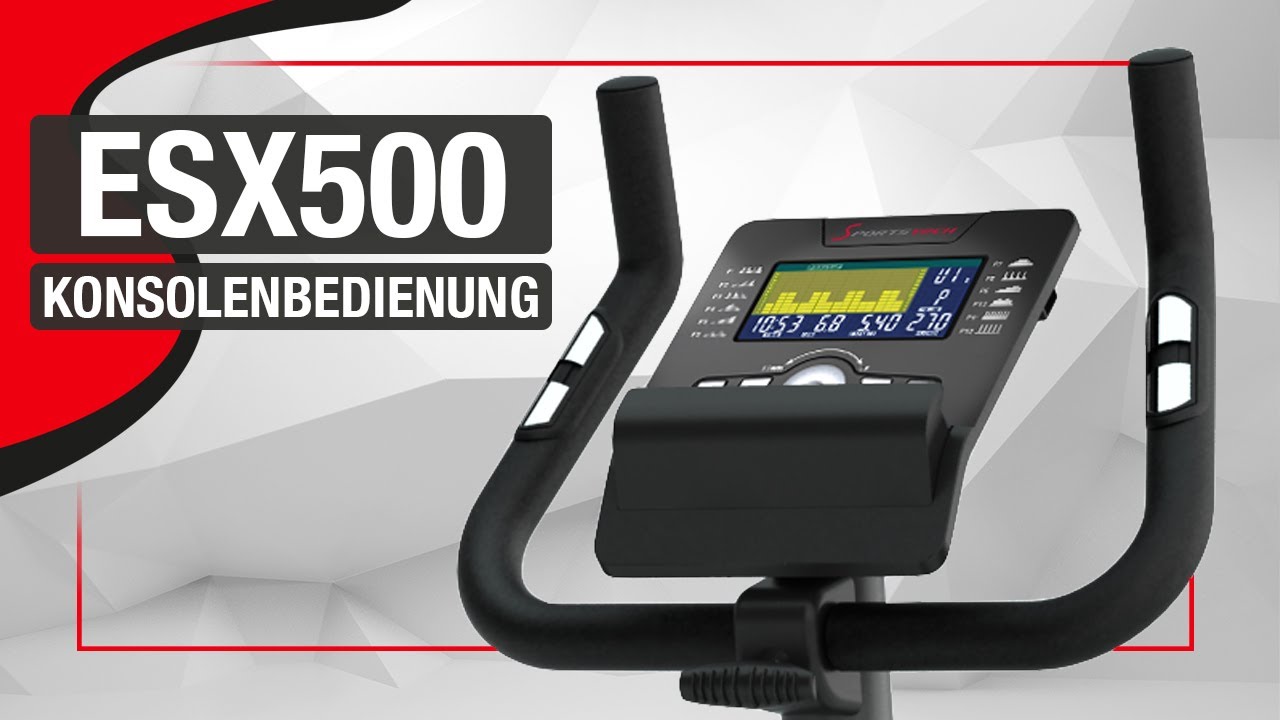 Sportstech ESX500 - Konsolenbedienung