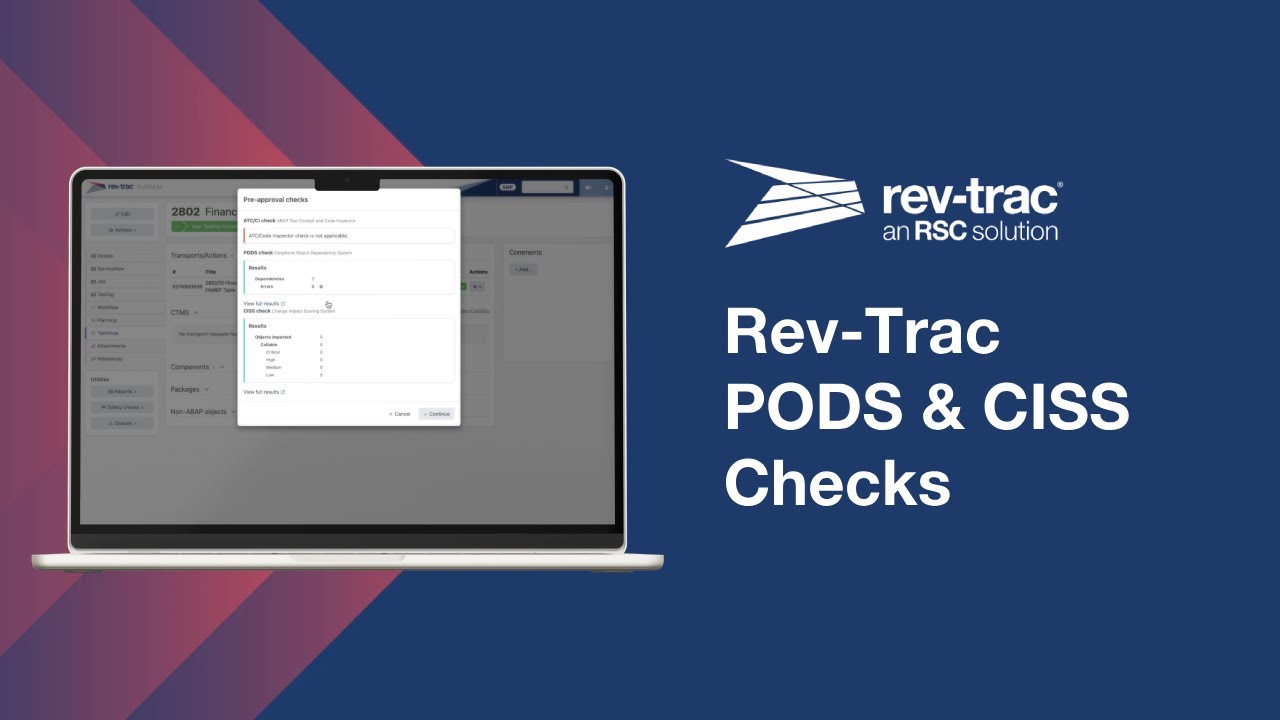Rev-Trac Pre-Approval Checks - Peripheral Object Dependency System & Code Impact Scoring System