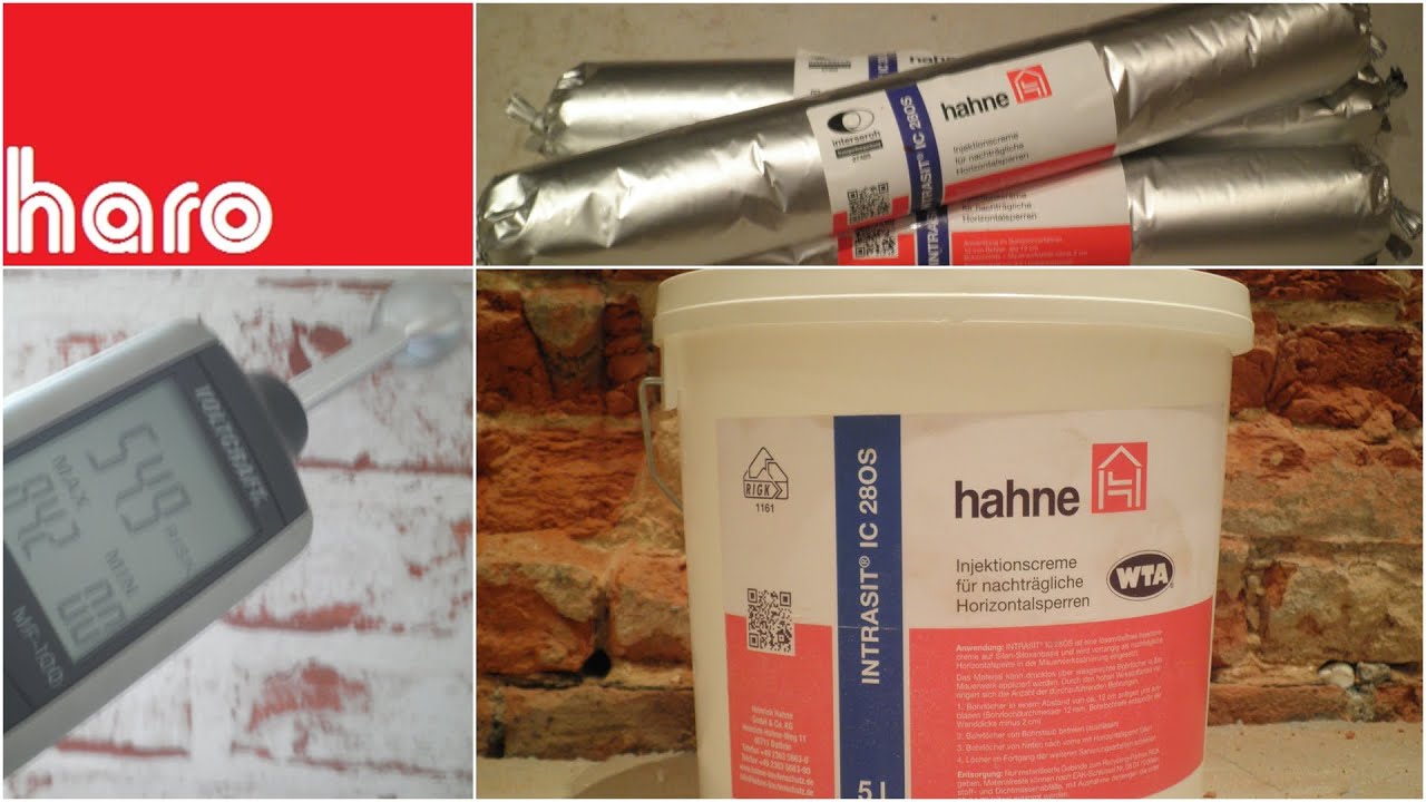 Aufsteigende Feuchtigkeit Injektionscreme f&uuml;r nachtr&auml;gliche Horizontalsperren