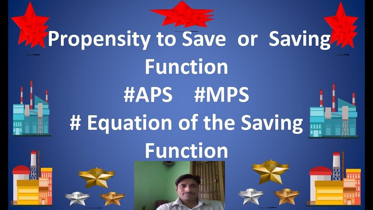 Propensity to Save or Saving Function, #APS  # MPS # Equation of the saving function