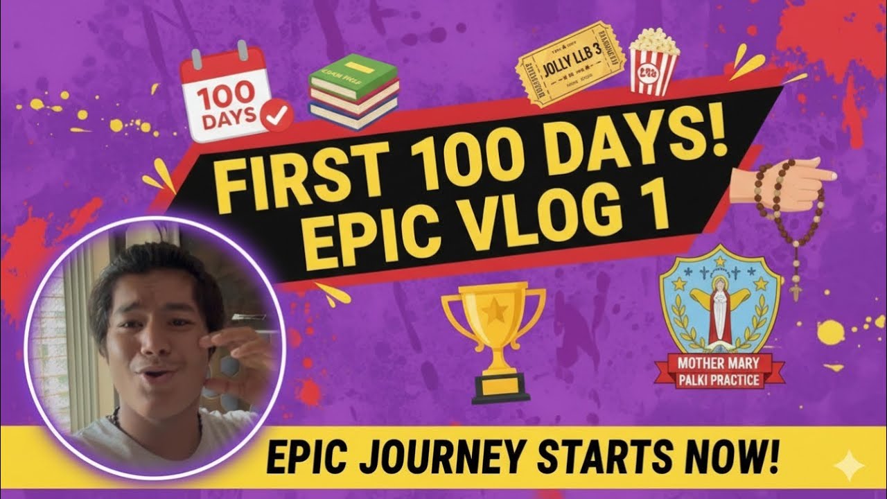 Day 1 of 100 days 100 videos challenges  Exam Mornings to Movie Nights