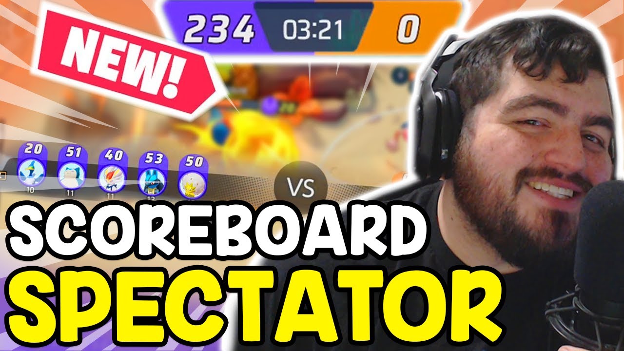 NEW SPECTATOR MODE! *SCOREBOARD!* - Pokemon Unite Update! // Practice eSports Casting