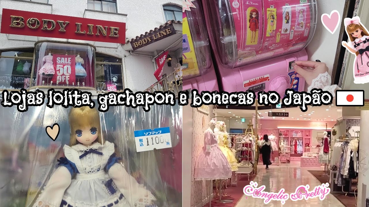 Moda lolita, Gachapon e Bonecas 🐇 Andando pelas Lojas de Harajuku e Shibuya 🇯🇵 Vlog no Japão