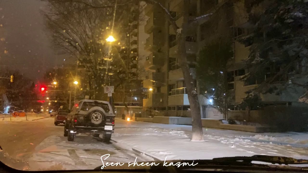 First snow storm in Saskatoon, saskatchewan , Canada | winter in canada| winter in saskatchewan.