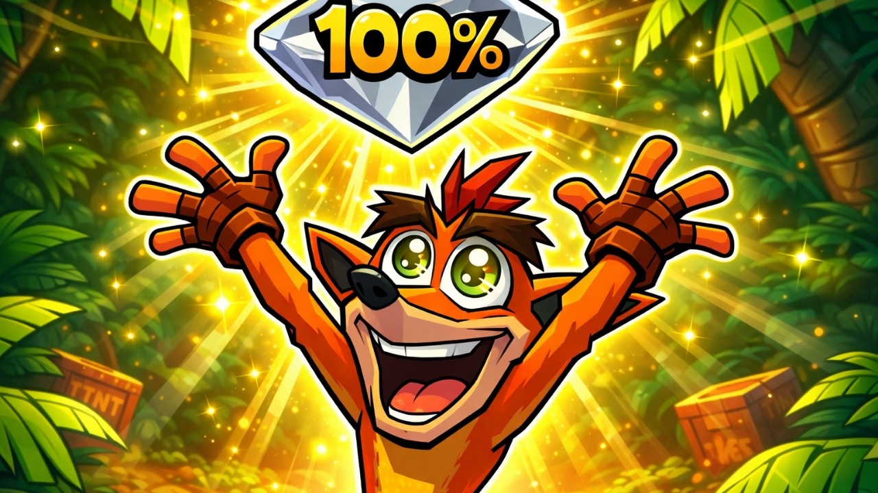 100% Completing Crash Bandicoot 1 Was enjoyably painful…