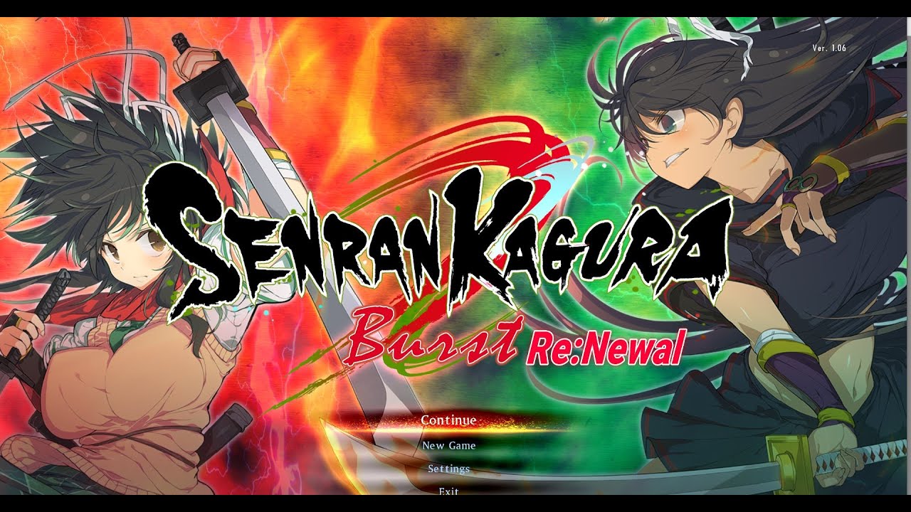Senran Kagura Burst Renewal Full Playthrough -Hanzo Academy-
