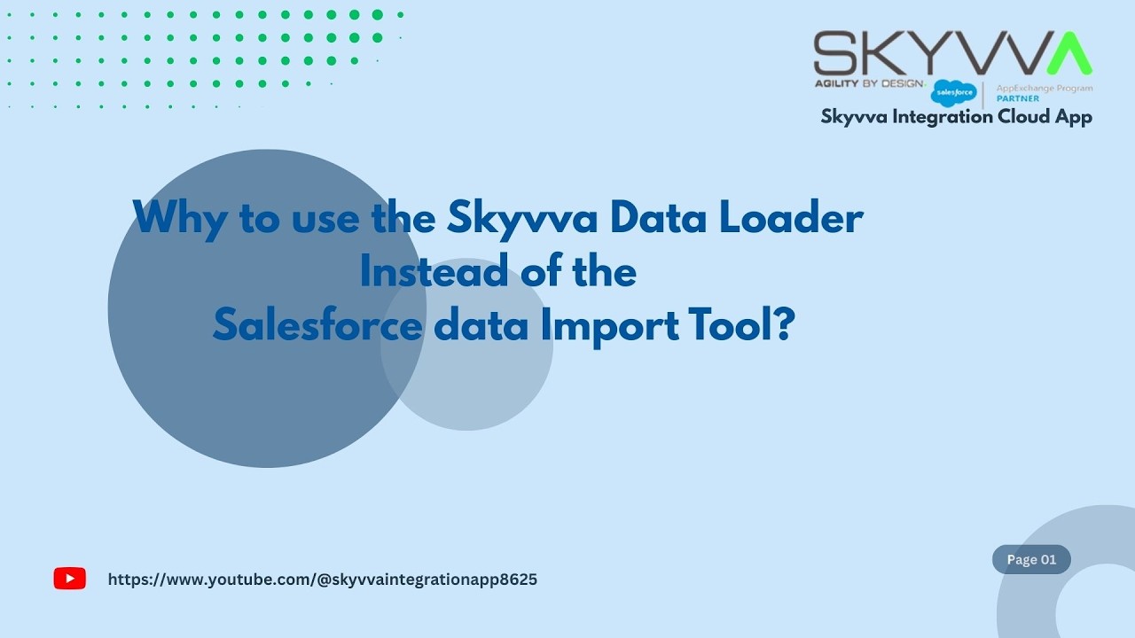 Why to use the SKYVVA Data Loader instead of the Salesforce Data Import Tool?