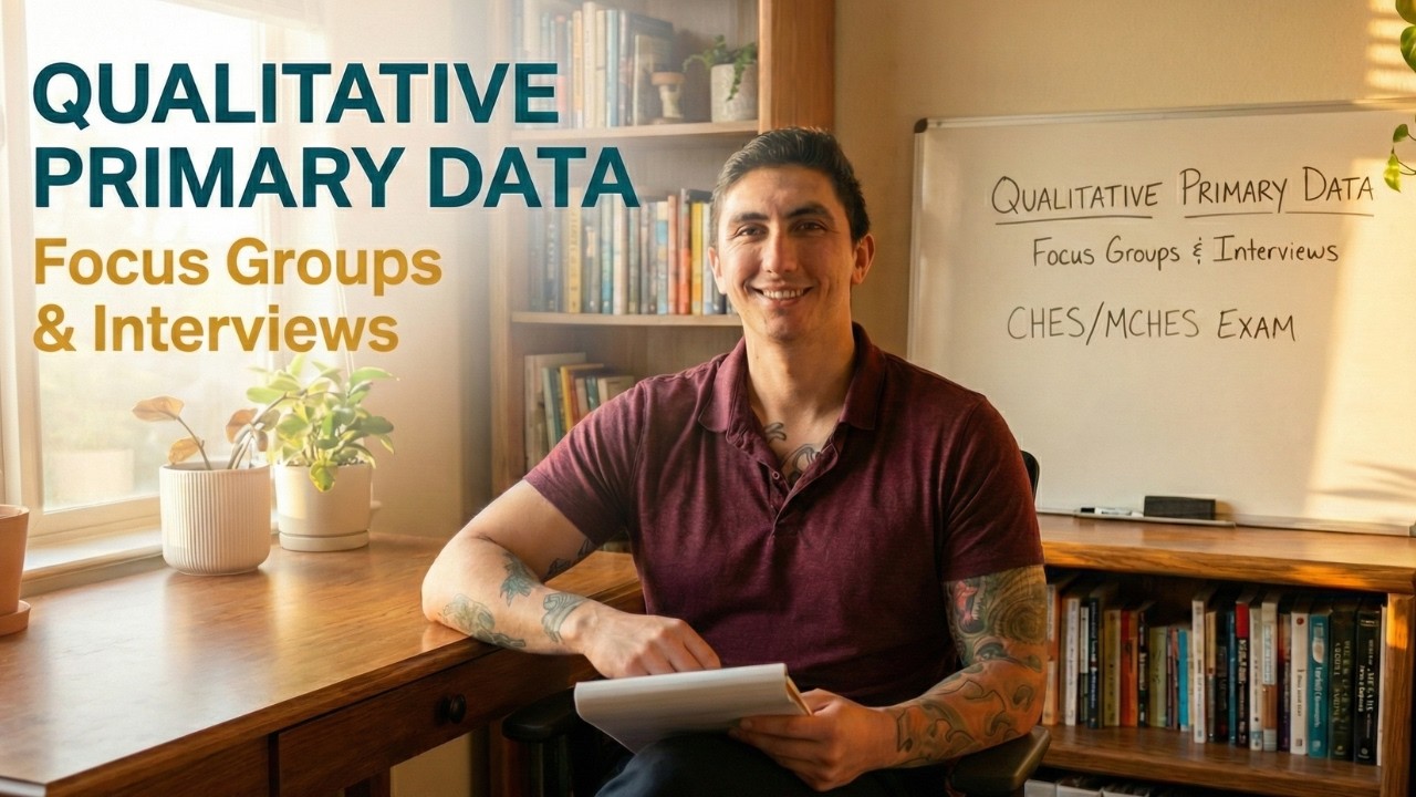 Gathering Qualitative Primary Data - Video 8 | CHES & MCHES Exam